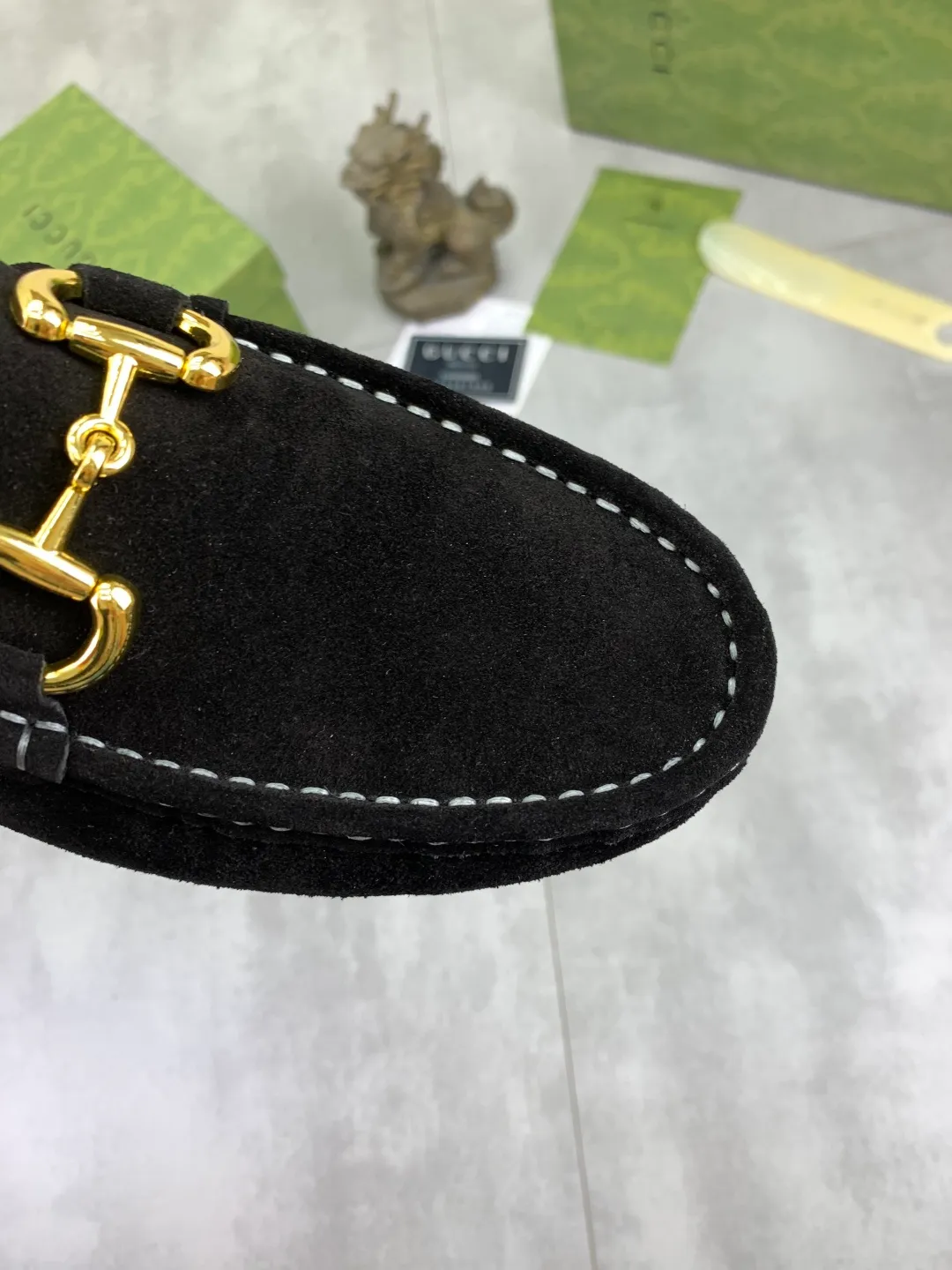 Men's men's shoes 💰P340💰[New style]🆘[GUCCI] New classic beanie shoes; Hong Kong original top quality, exquisite craftsmanship, top quality💪🏼High-end boutique men's beanie shoes, British fashion style 🎈The upper is made of Italian imported calfskin🔥, comfortable and breathable, fully imported soft pigskin lining, lazy slip-on Loaf style This fabric is made of 🇮🇹🎈, which is suitable for drivers to drive, and the original non-slip and wear-resistant rubber outsole 🎈Number of codes: 38-45 Multi-color 🉑️ to choose from